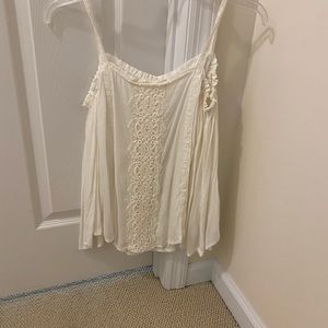 White off the shoulder fun top